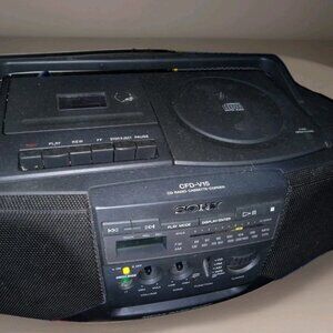 Sony CFD-F15 Boombox CD Radio Cassette Player Recorder 1997 Vintage Tested Works